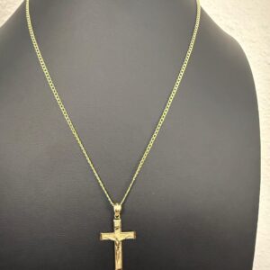Gold cross chain