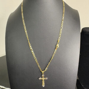 Gold Figaro chain necklace