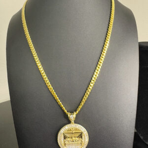 Gold Cuban link style chain